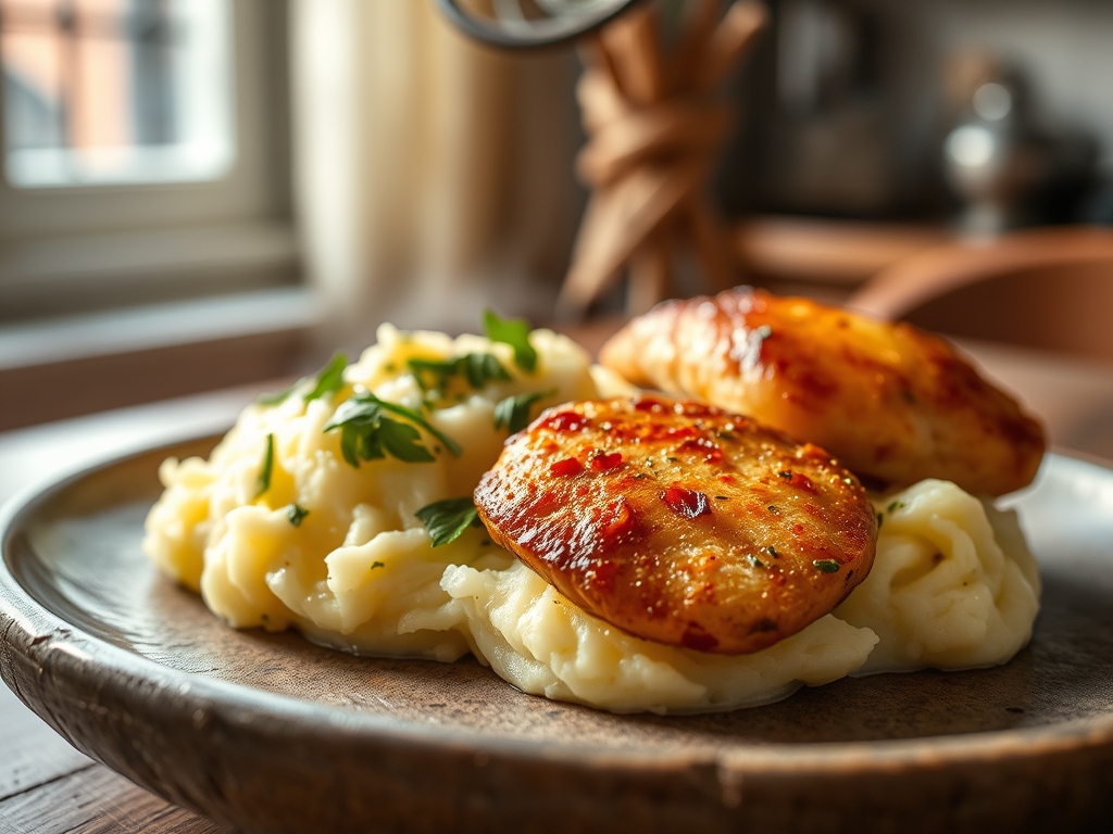 mashed potato and chicken recipes